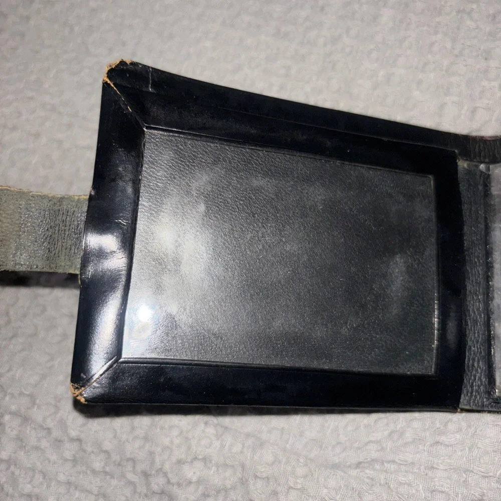 C.F. Rummp & Sons Vintage Fleur-de-lis Cowhide Wallet